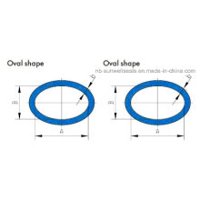 Materiais especiais Spiral Wound Gaskets Oval Shape